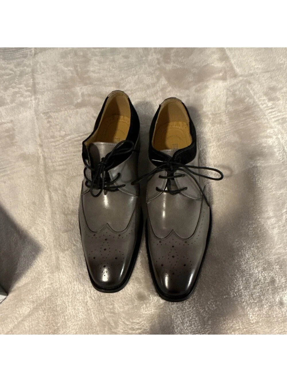 Stacy Adams Mens Tinsley Stainless steel Wing Tips Size 9M (4920437)